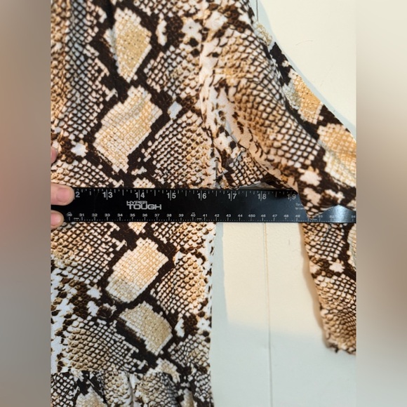 Maeve by Anthropologie Snakeskin Dress Size XS Maeve Juno Snake Print Mini Dress - Picture 11 of 11